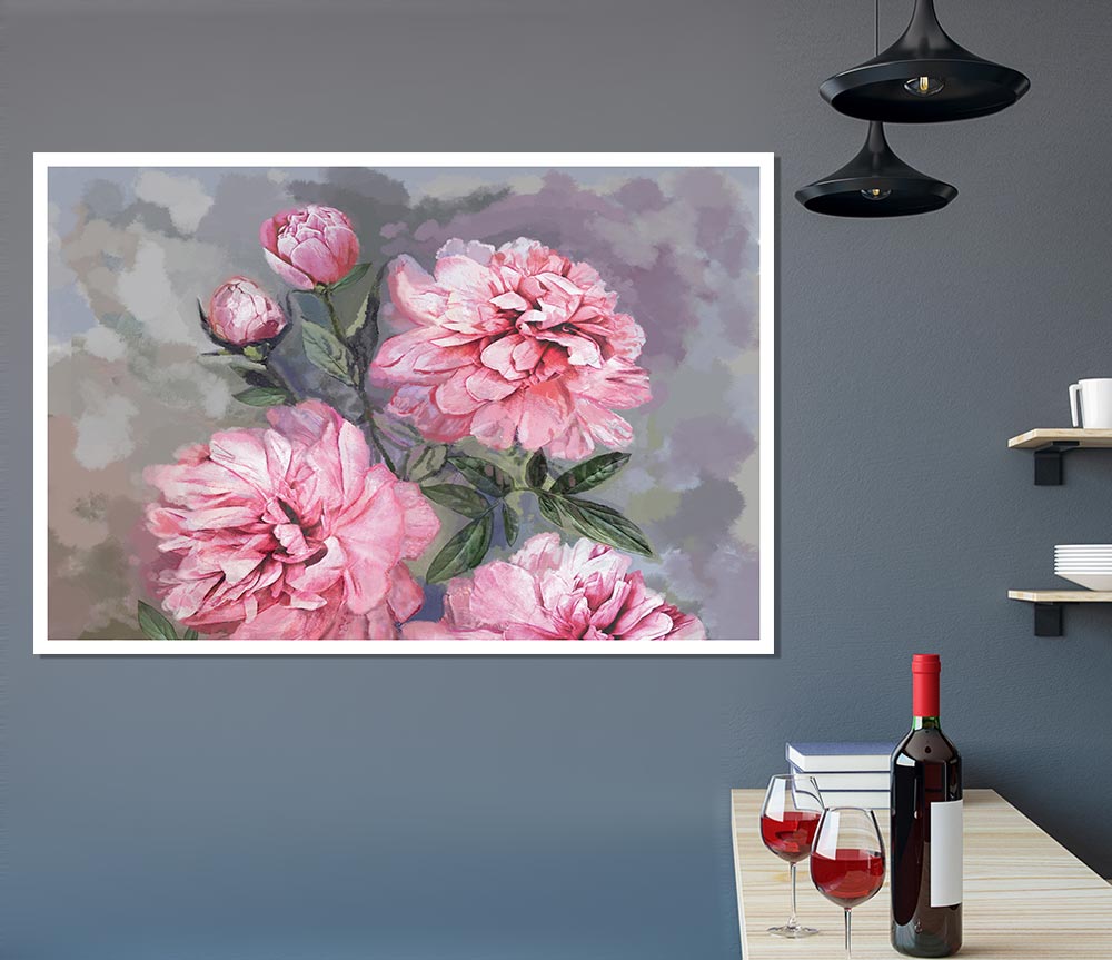 The Pink Carnation Print Poster Wall Art