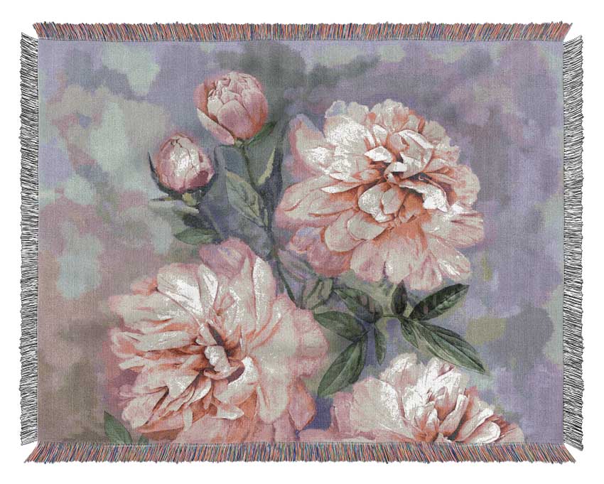 The Pink Carnation Woven Blanket