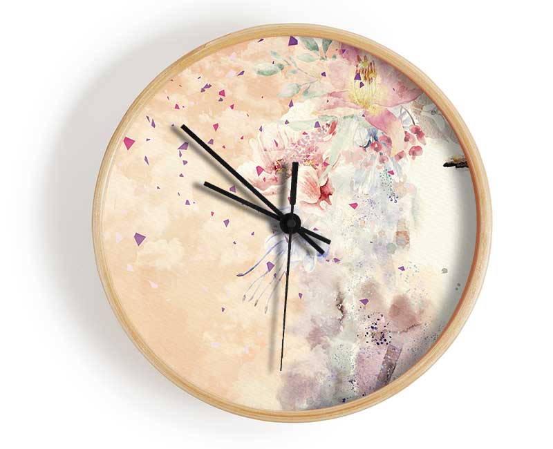 Flowers In Her Hair Clock - Wallart-Direct UK