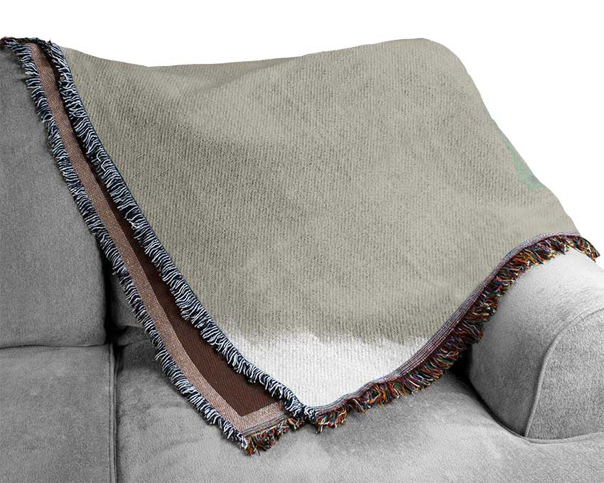 Stag In The Mist Woven Blanket