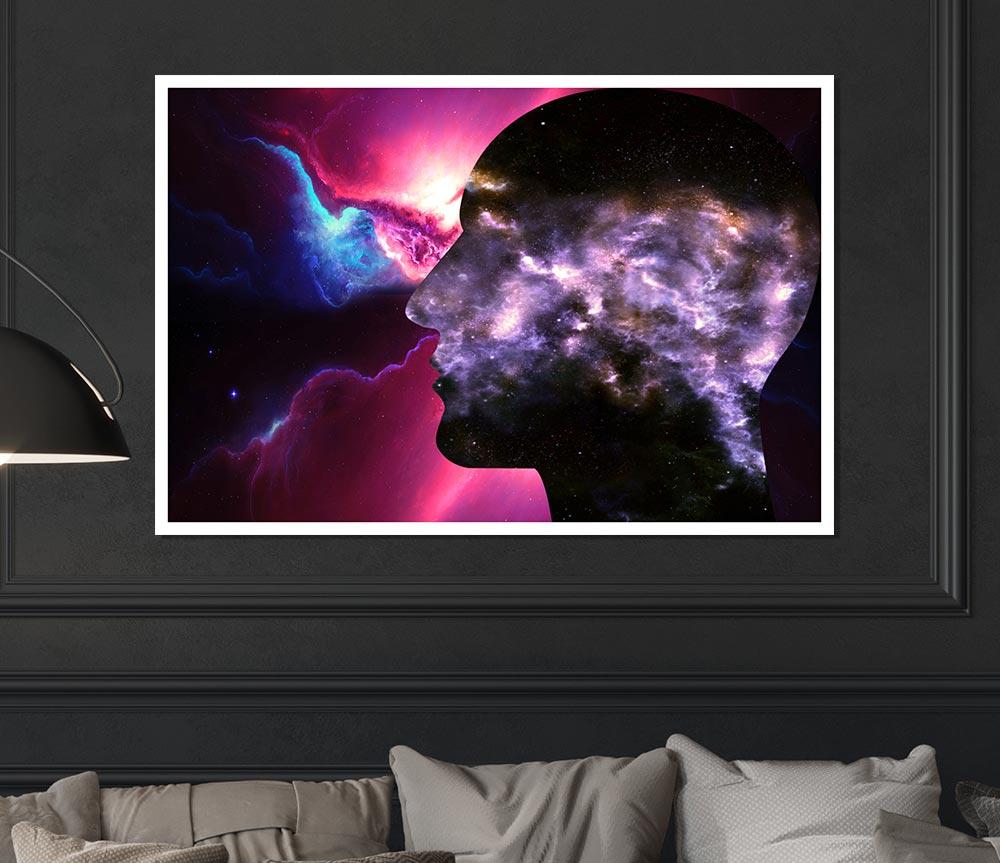 Face Of The Universe Print Poster Wall Art