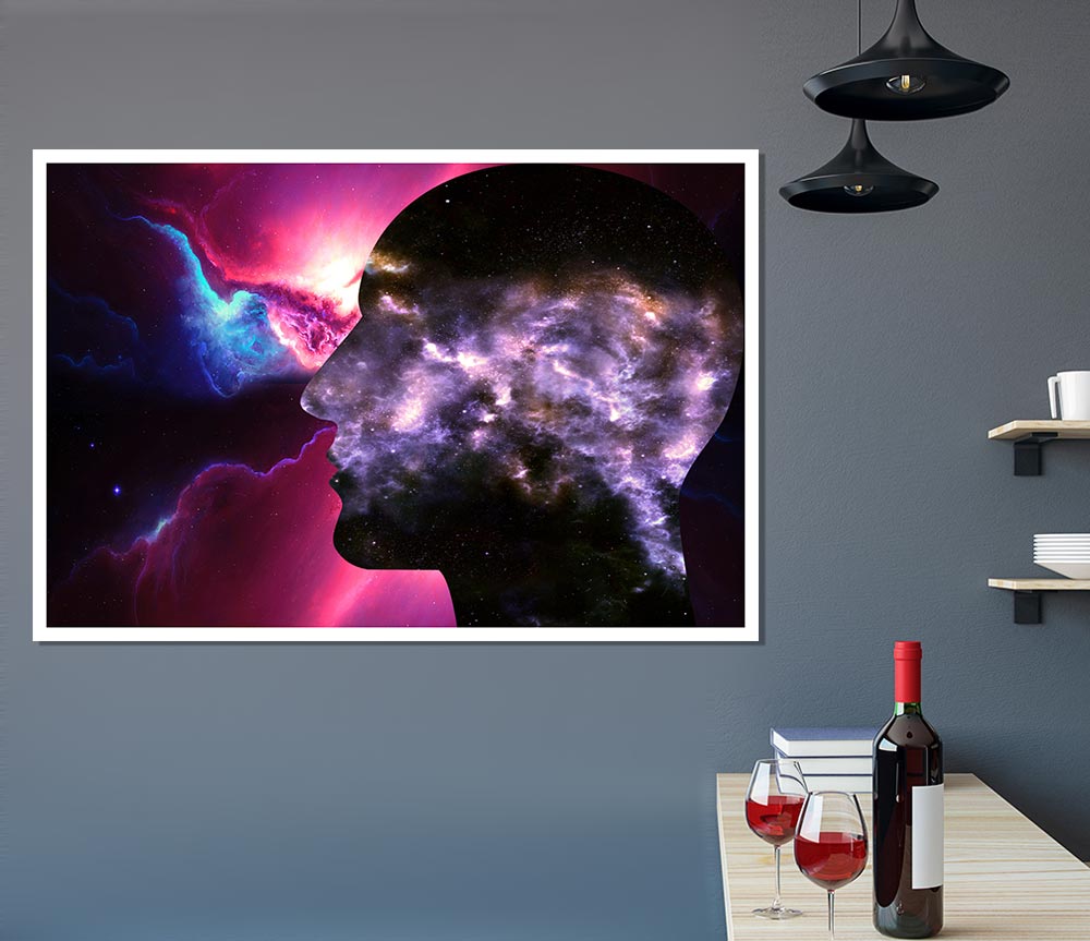 Face Of The Universe Print Poster Wall Art