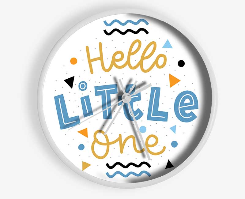 Hello Little One Clock - Wallart-Direct UK