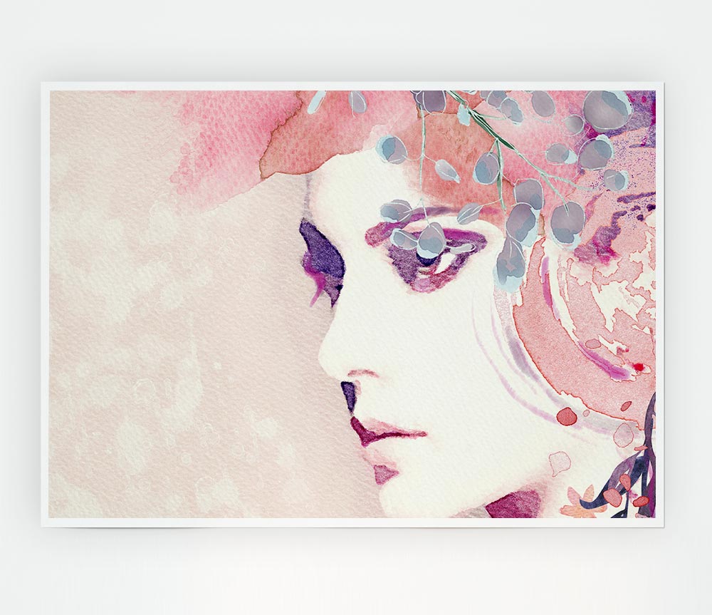 The Face Of Lilac Print Poster Wall Art