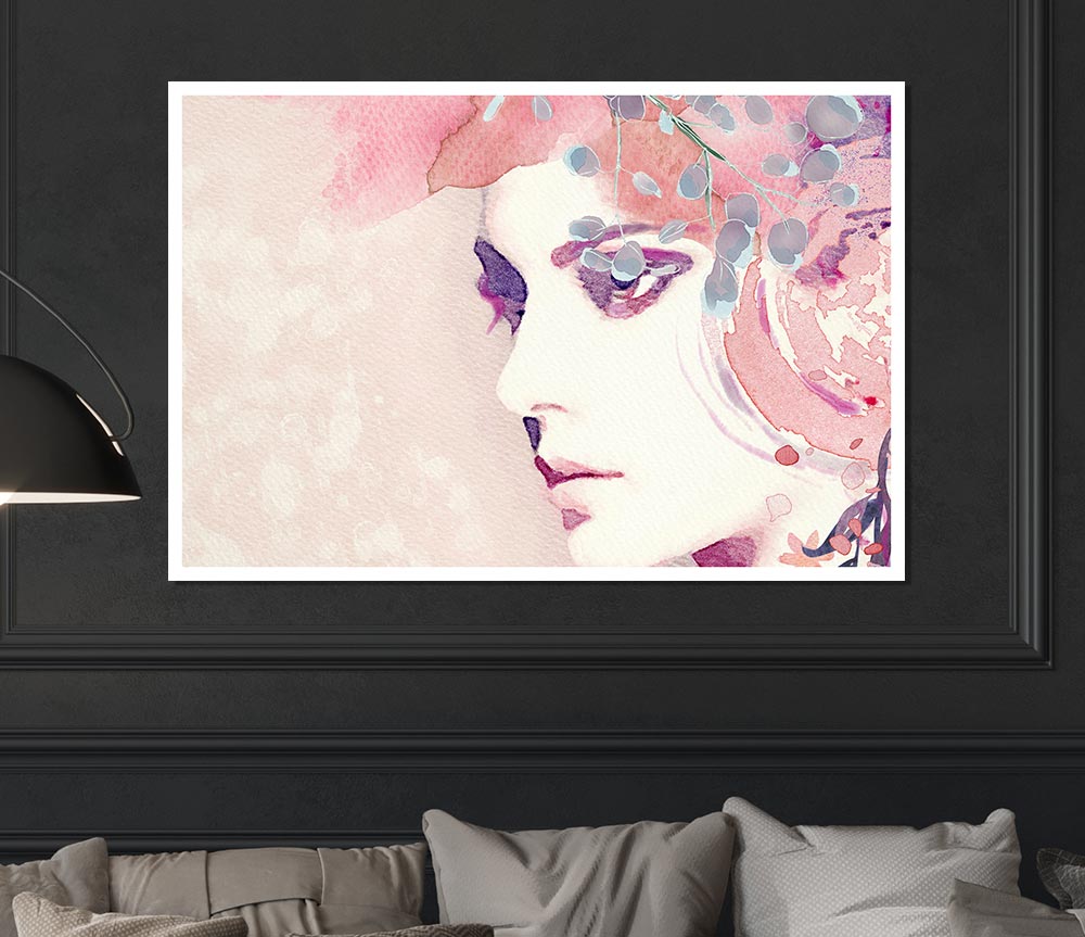 The Face Of Lilac Print Poster Wall Art