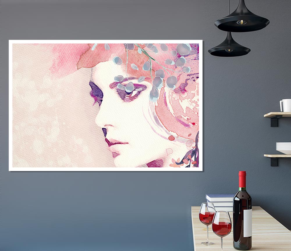 The Face Of Lilac Print Poster Wall Art