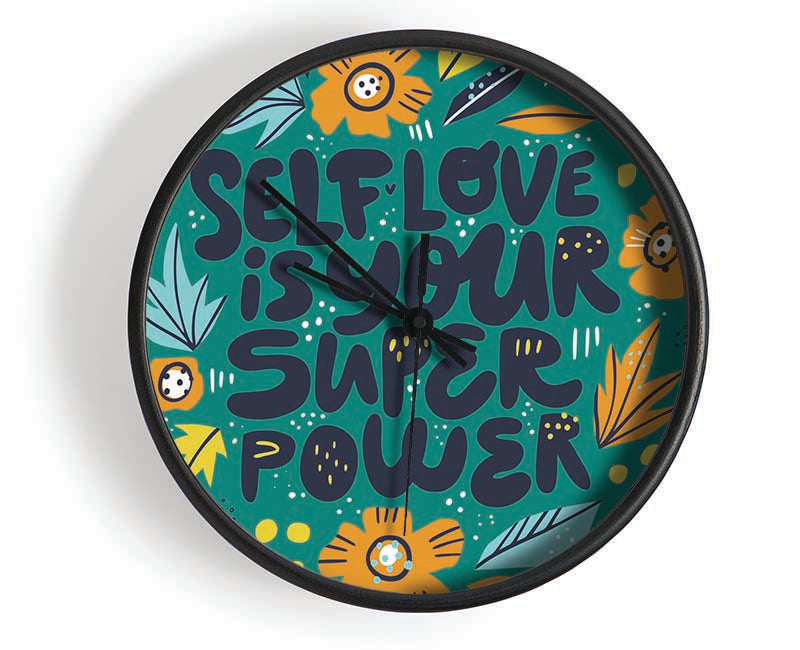 Self Love Is Your Super Power Clock - Wallart-Direct UK