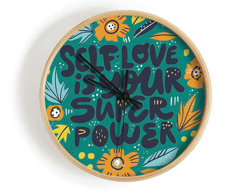 Self Love Is Your Super Power Clock - Wallart-Direct UK