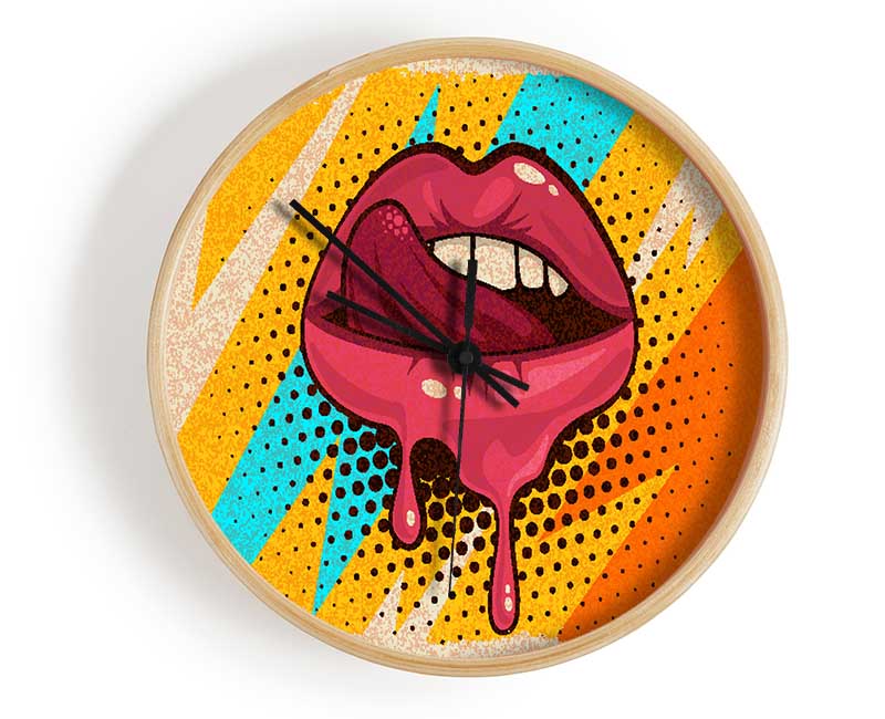 Lips Of Lightning Clock - Wallart-Direct UK