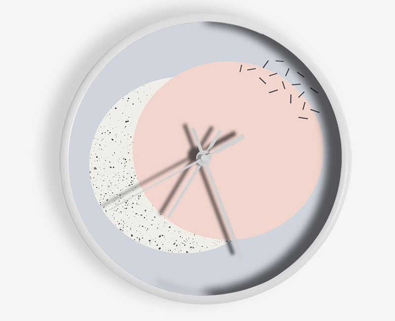 Pastel Circles Clock - Wallart-Direct UK