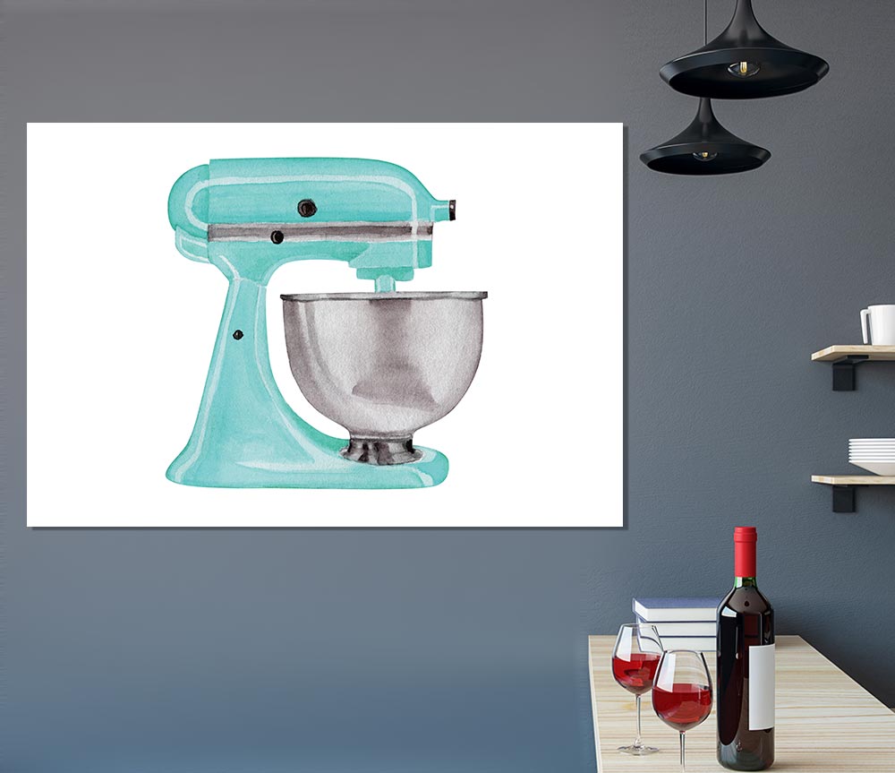 Food Mixer Print Poster Wall Art