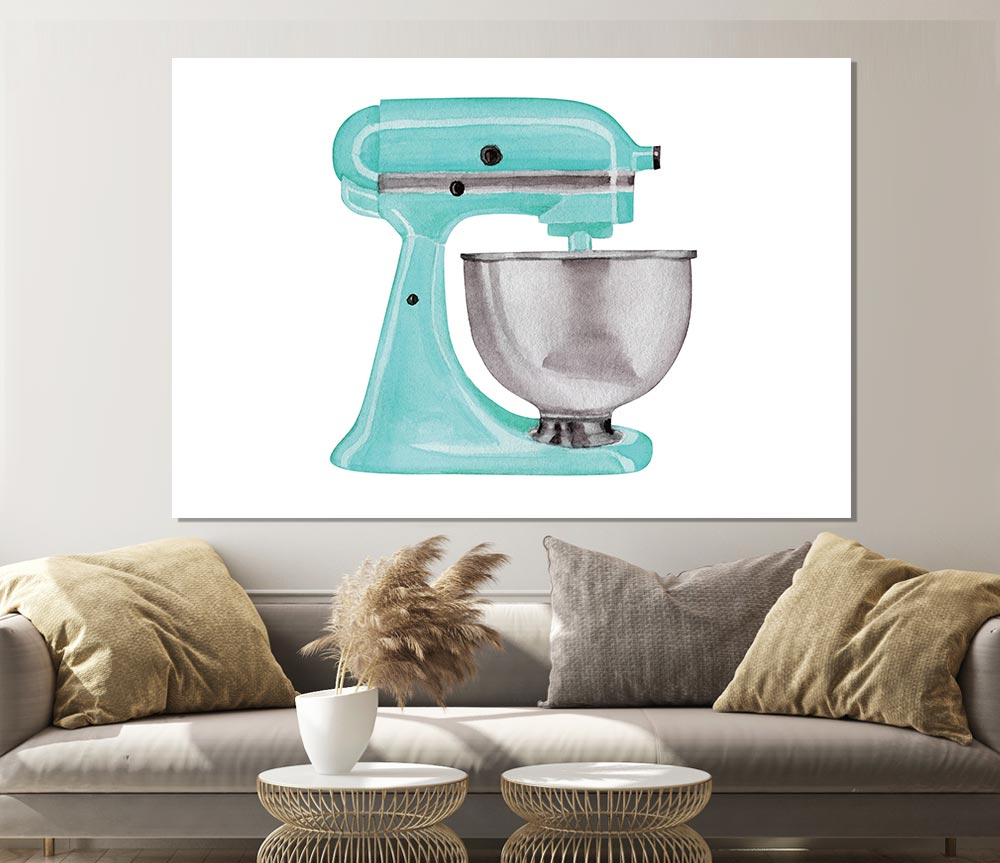 Food Mixer Print Poster Wall Art