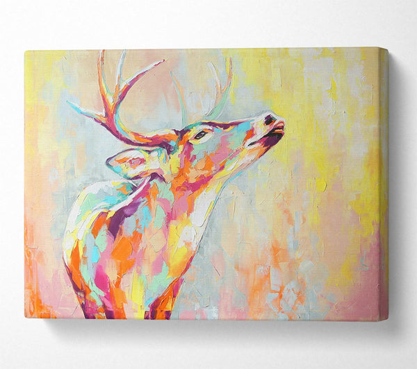 Picture of The Stag Looking Ahead Canvas Print Wall Art