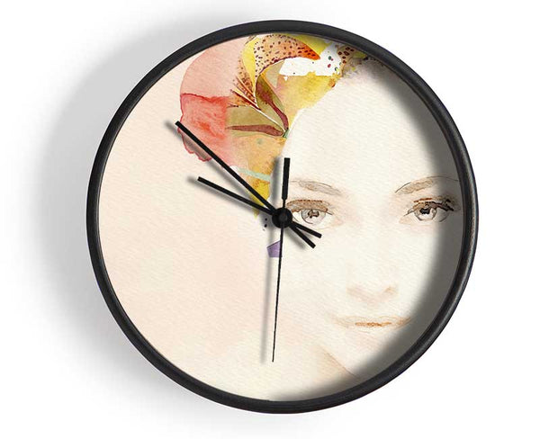 Flowerwoman Clock - Wallart-Direct UK