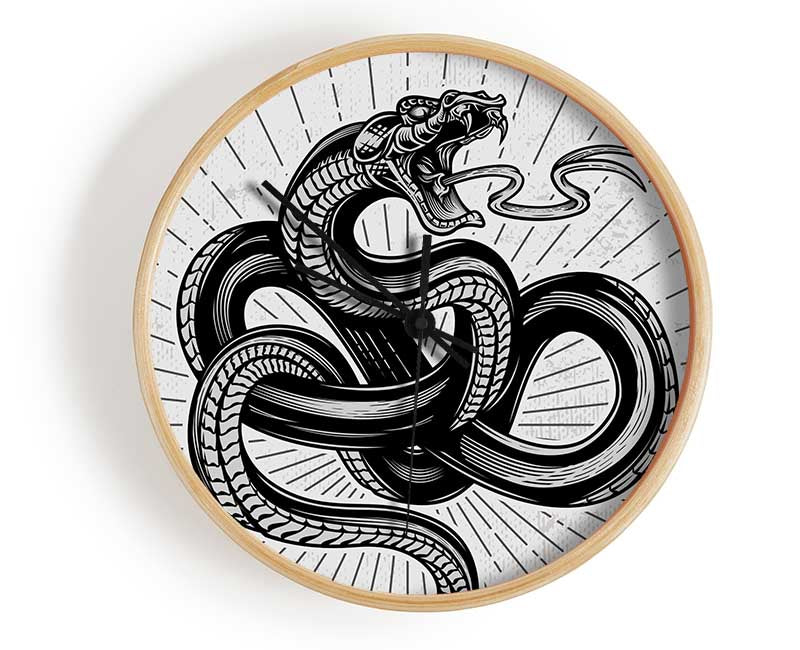 Tattoo Snake Clock - Wallart-Direct UK