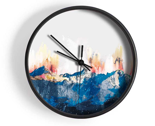 The Mountain Range Clock - Wallart-Direct UK