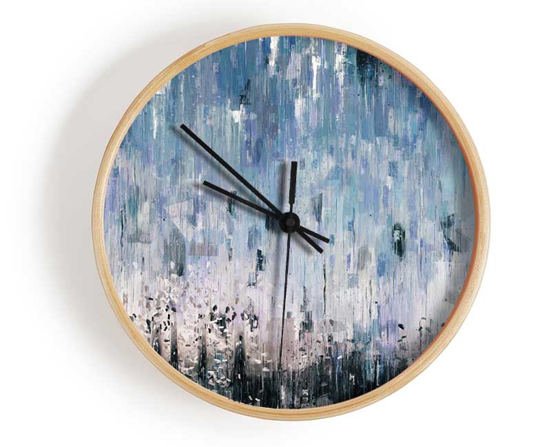 The Abstract Rain Clock - Wallart-Direct UK