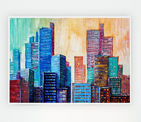 The Blues City Print Poster Wall Art