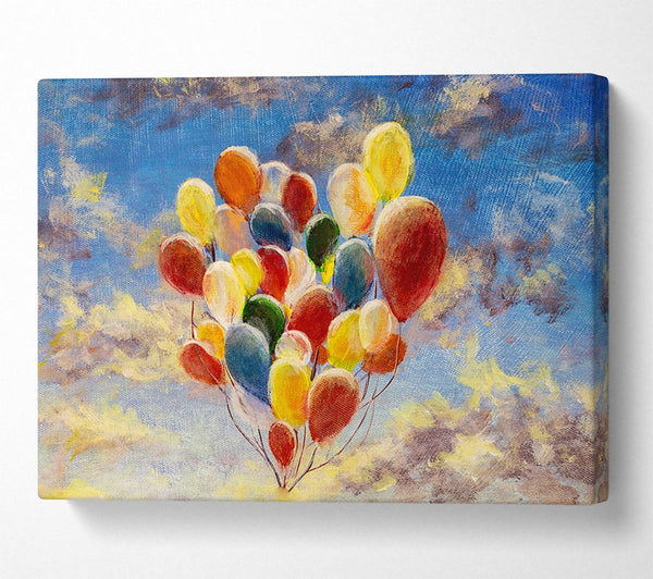 Picture of Balloons In The Sky Canvas Print Wall Art