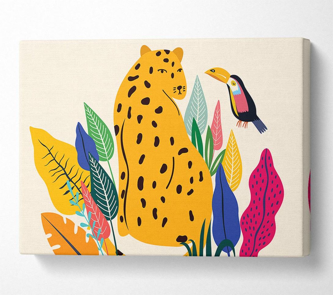 Picture of Mid Century Leopard Canvas Print Wall Art