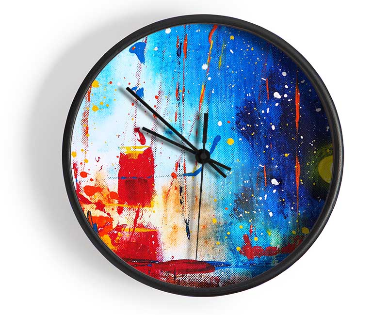 Striking Distortion Of Space Clock - Wallart-Direct UK