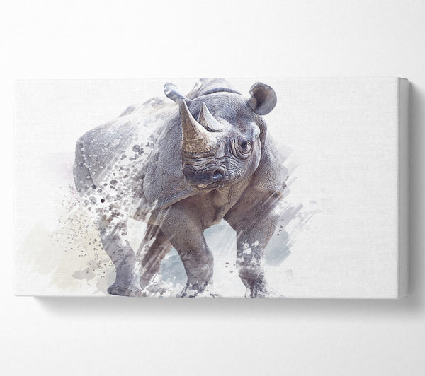 Watercolour Rhino