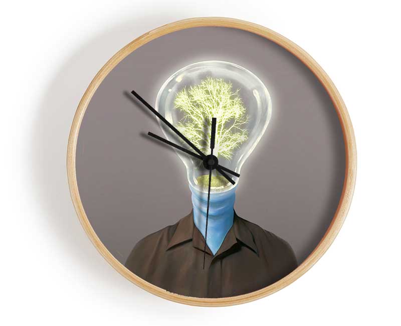 Light Bulb Head Clock - Wallart-Direct UK