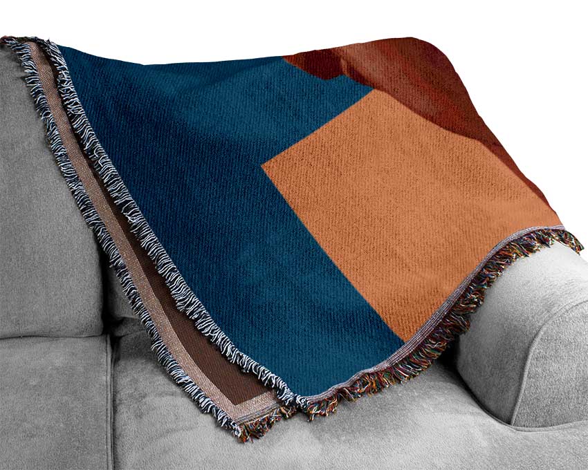 Greek Head Of Colour Woven Blanket