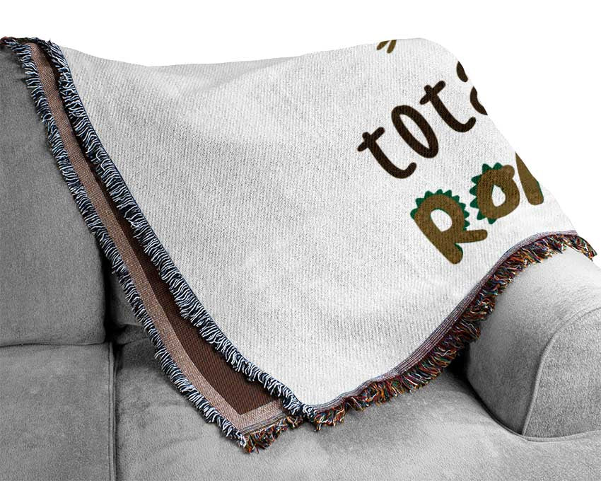 Totally Roarsome Woven Blanket