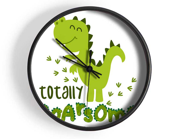 Totally Roarsome Clock - Wallart-Direct UK