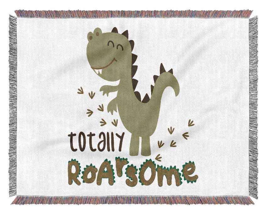 Totally Roarsome Woven Blanket