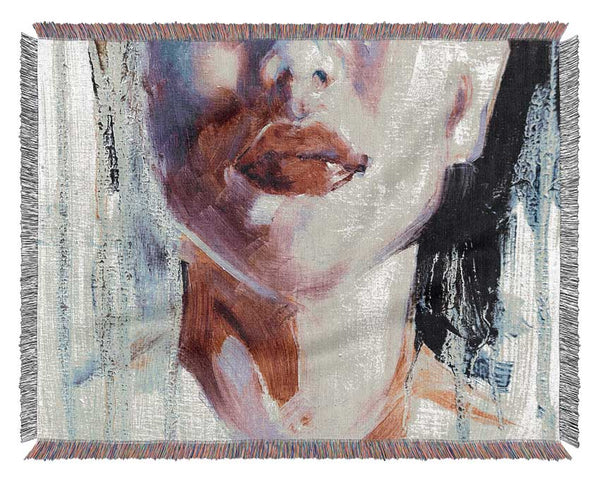 The Lips Of A Woman Woven Blanket