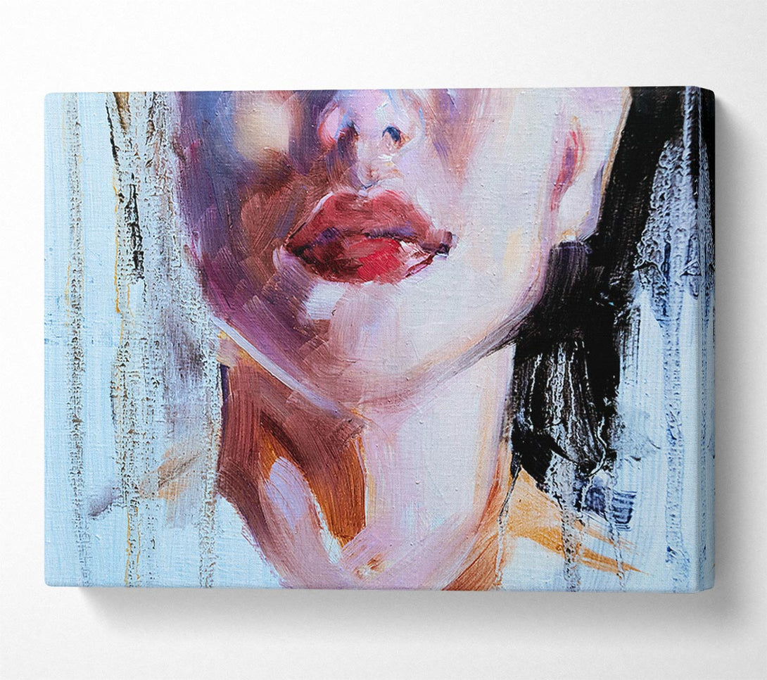 Picture of The Lips Of A Woman Canvas Print Wall Art