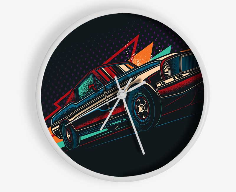 Ford Mustang Speed Clock - Wallart-Direct UK