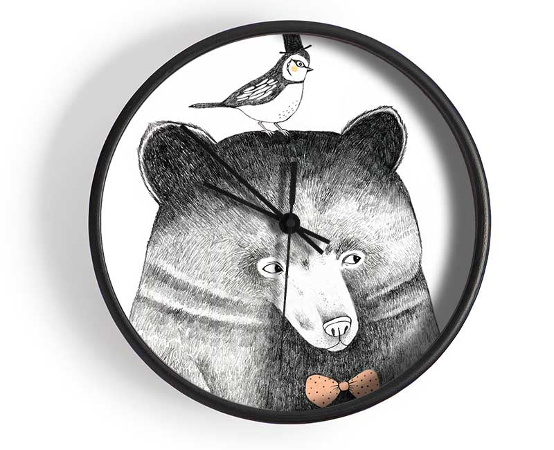 Bird And Bear Clock - Wallart-Direct UK