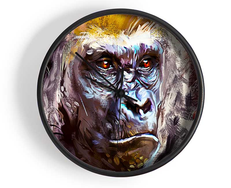 The Serious Gorilla Clock - Wallart-Direct UK