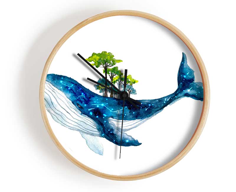 The Whale Forest Clock - Wallart-Direct UK