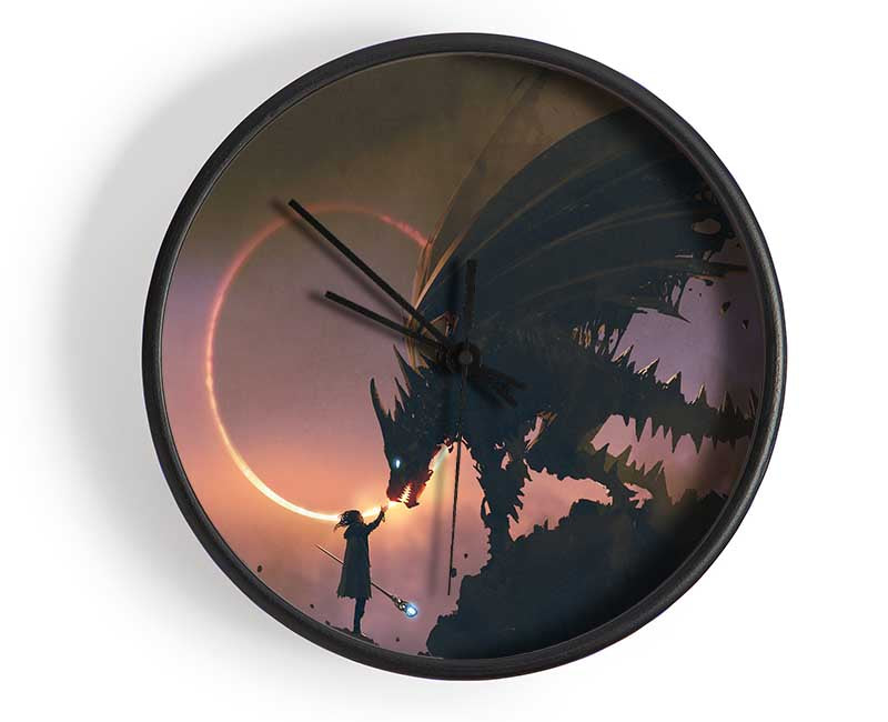 The Dragon Of The Cliff Clock - Wallart-Direct UK