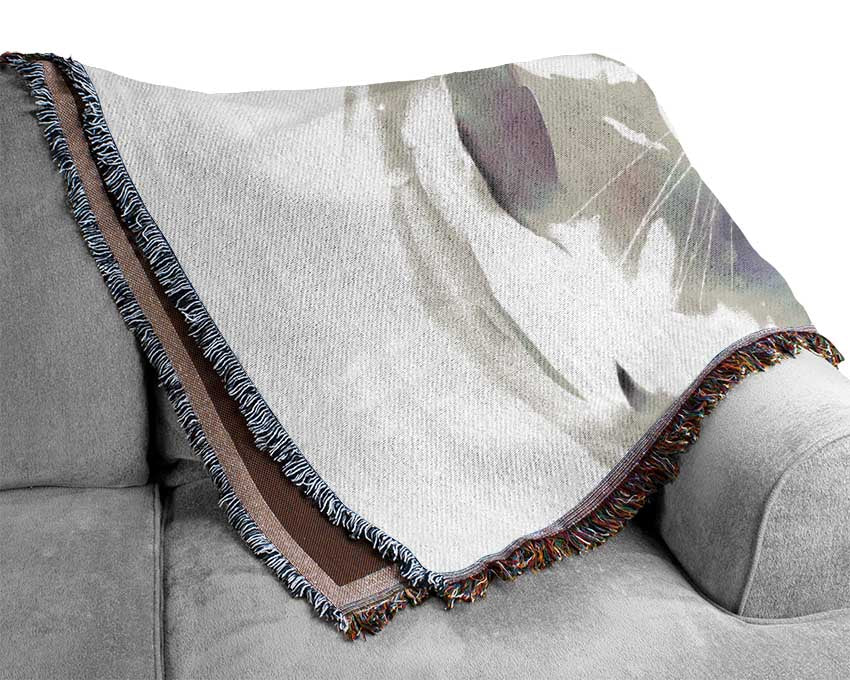 The Grey Lion Woven Blanket