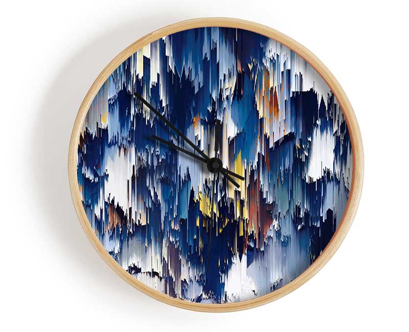 Textures Of The Skies Clock - Wallart-Direct UK