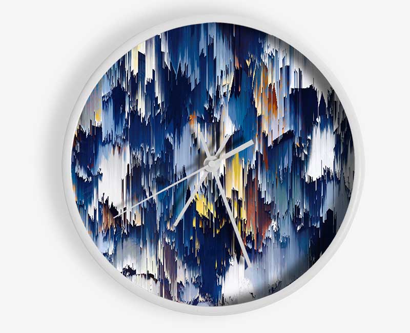 Textures Of The Skies Clock - Wallart-Direct UK