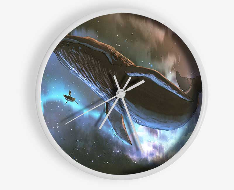 The Whale In Space Clock - Wallart-Direct UK