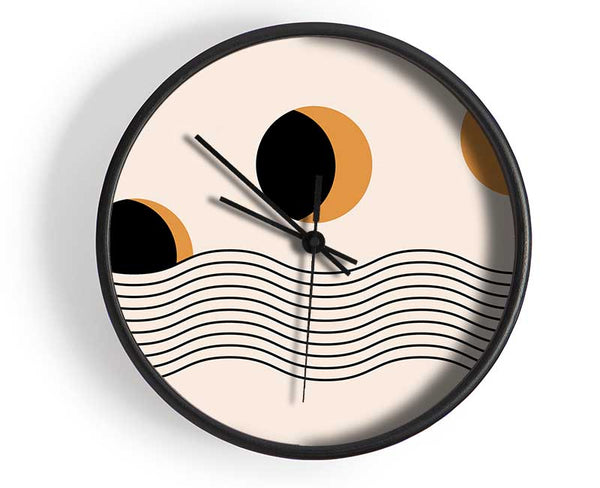 The Sun Above The Sea Clock - Wallart-Direct UK