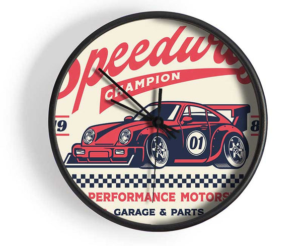 Speedway Champion Clock - Wallart-Direct UK