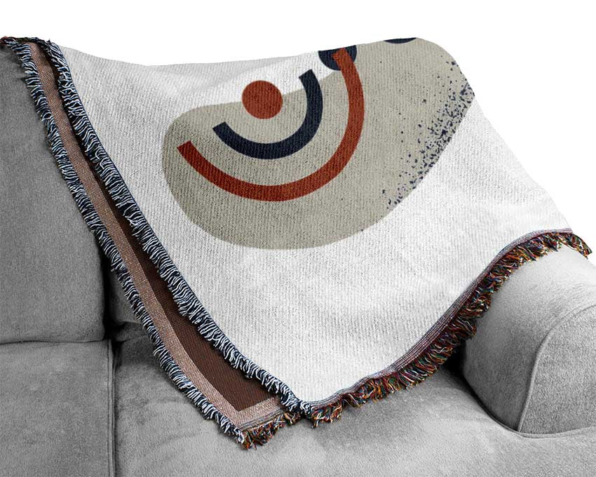 Circular Lines Of Space Woven Blanket