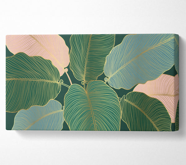 Palm Leaf Gold Lines