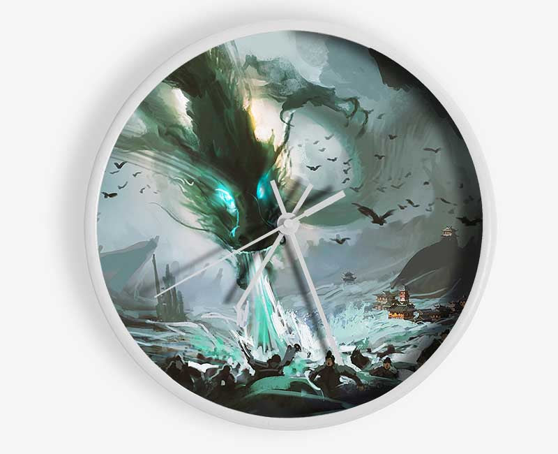 The Ice Dragon Clock - Wallart-Direct UK