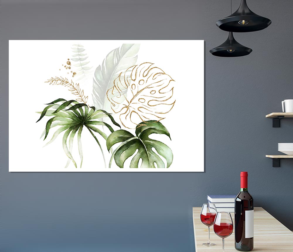 Beautiful Cheese Plant Print Poster Wall Art