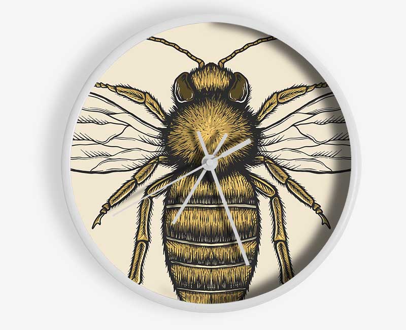 The Lovely Honey Bee Clock - Wallart-Direct UK