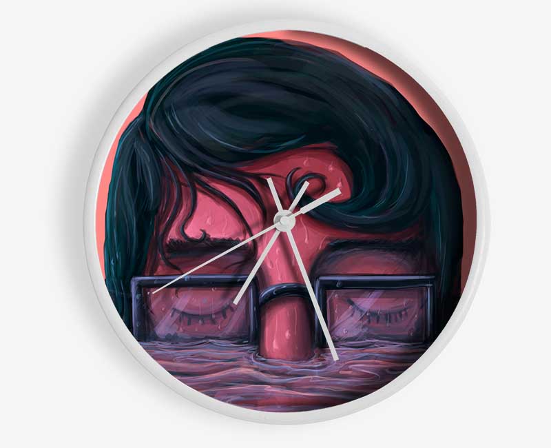 Submersing In The Ocean Clock - Wallart-Direct UK